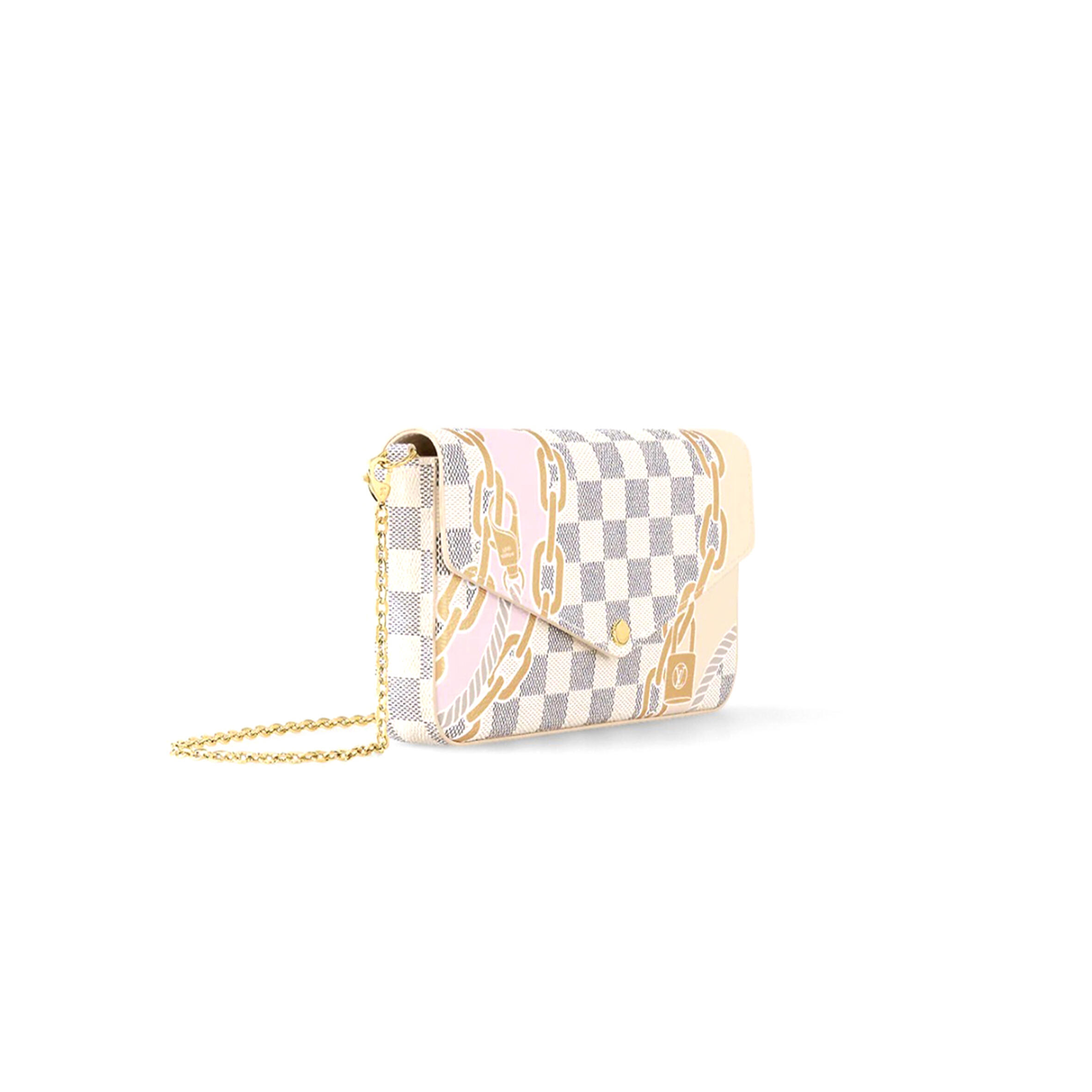 LOUIS VUITTON POCHETTE FÉLICIE CHAIN BAG N60466 (21*11*2cm) 